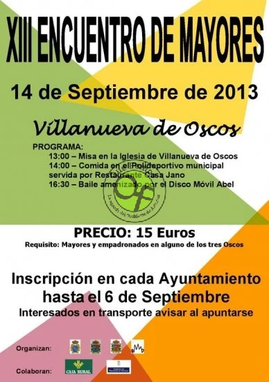 XIII Encuentro de Mayores en Villanueva de Oscos