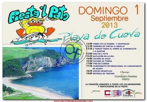 Fiesta'l Pato en la playa de Cueva 2013
