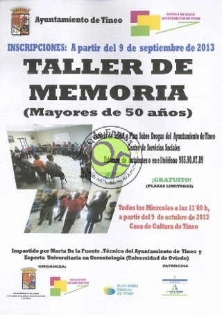 Taller de memoria para personas mayores en Tineo