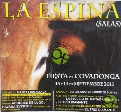 Fiestas de Covadonga en La Espina 2013
