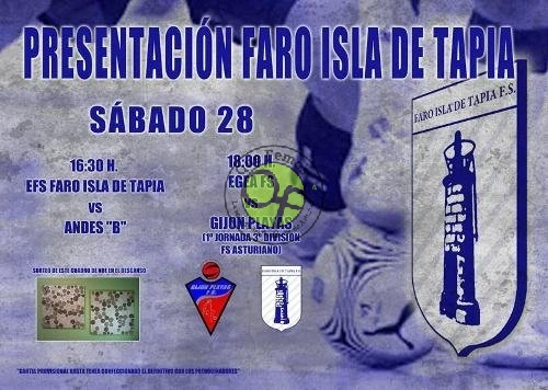 Presentación de escuela y equipo de Tercera: Faro Isla de Tapia F.S.