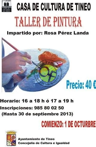 Taller de pintura en Tineo