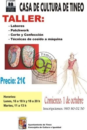 Taller de labores en Tineo