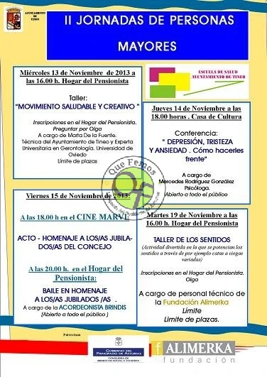 II Jornadas de Personas Mayores en Tineo