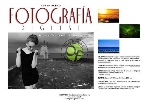La AVO organiza un curso básico de fotografía digital en Ortiguera