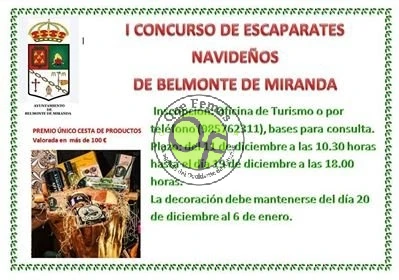 I Concurso de Escaparates Navideños en Belmonte de Miranda