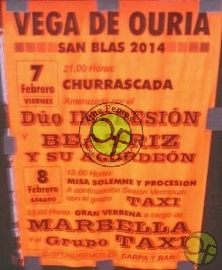Fiestas de San Blas en Vega de Ouria 2014