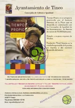 Talleres del programa Tiempo Propio 2014 en Tineo