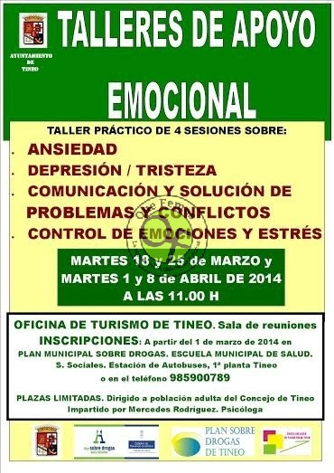 Talleres de apoyo emocional en Tineo