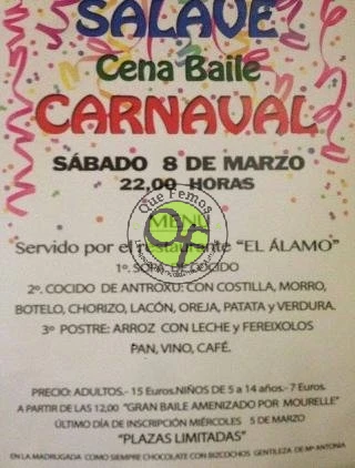 Cena-Baile de Carnaval en Salave 2014