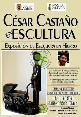 Exposición de esculturas de César Castaño en Luarca