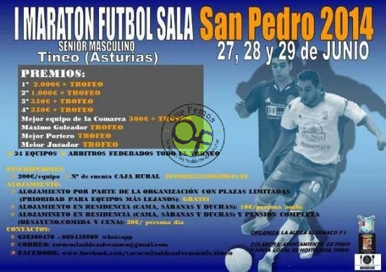 I Maratón de Fútbol Sala San Pedro en Tineo 2014