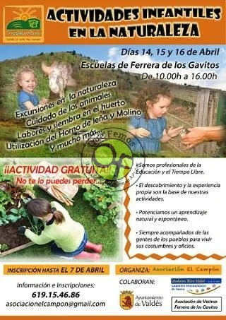 Actividades infantiles en la naturaleza en el Occidente de Asturias