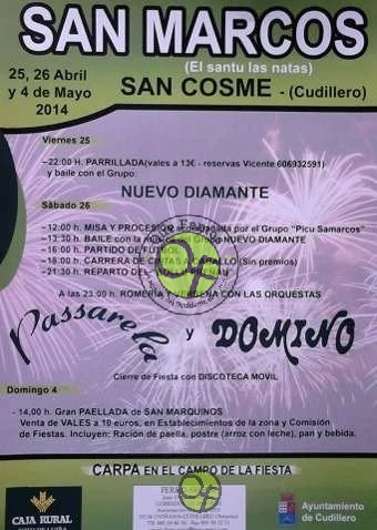 Fiestas de San Marcos 2014 en San Cosme
