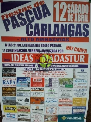 Fiestas de Pascua en Carlangas 2014