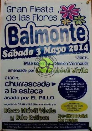 Fiesta de las Flores 2014 en Balmonte