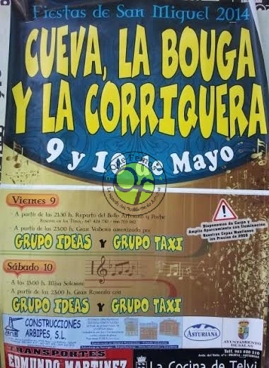 Fiestas de San Miguel 2014 en Cueva, La Bouga y La Corriquera
