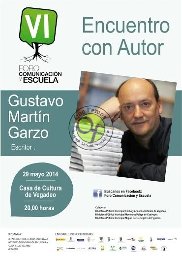 Encuentro literario con Gustavo Martín Garzo en Vegadeo