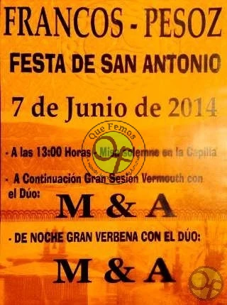 Fiesta de San Antonio en Francos 2014