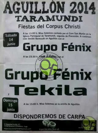 Fiestas del Corpus Christi en Aguillón 2014