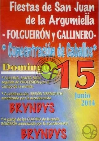 Fiestas de San Juan de la Argumiella en Folgueirón y Gallinero 2014