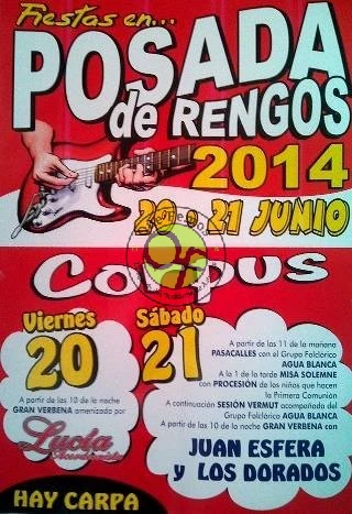 Fiestas de Corpus 2014 en Posada de Rengos