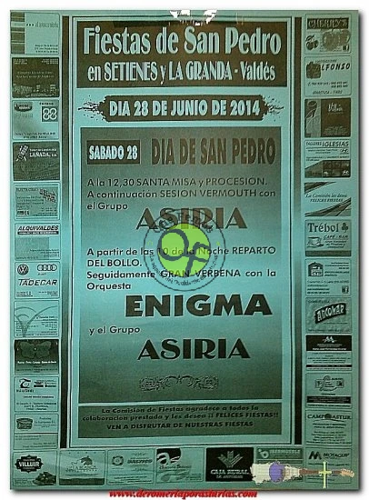 Fiestas de San Pedro 2014 en Setienes y La Granda