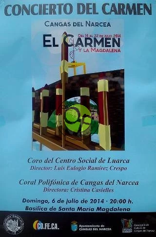 Concierto del Carmen 2014 en Cangas del Narcea