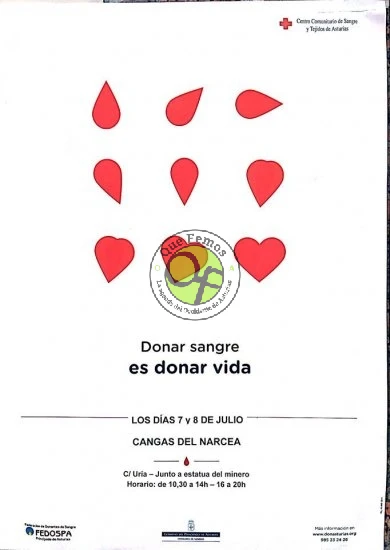 Campaña de Donación de Sangre en Cangas: julio 2014