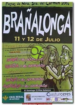 Fiestas de Nuestra Señora del Carmen 2014 en Brañalonga