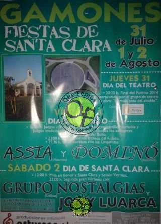 Fiestas de Santa Clara 2014 en Gamones