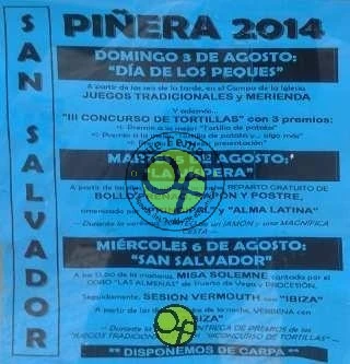 Fiestas de San Salvador 2014 en Piñera