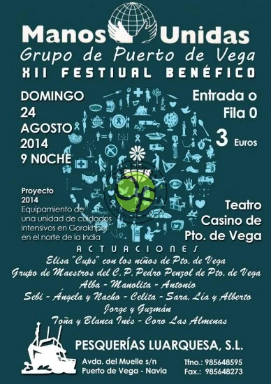 XII Festival Benéfico de Manos Unidas en Puerto de Vega
