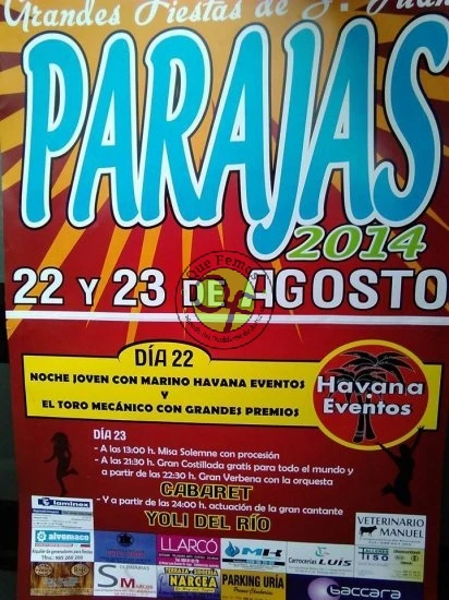 Fiestas de San Juan 2014 en Parajas