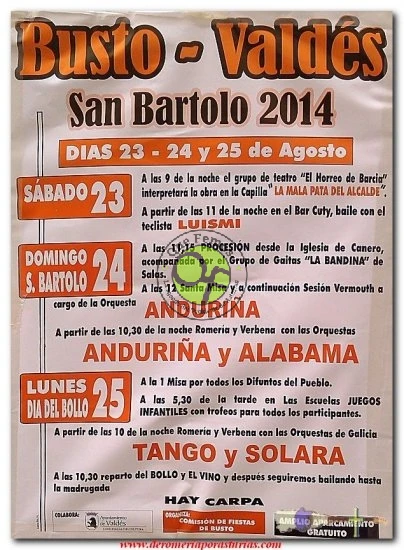 Fiestas de San Bartolo 2014 en Busto