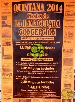 Fiestas de La Inmaculada Concepción 2014 en Quintana