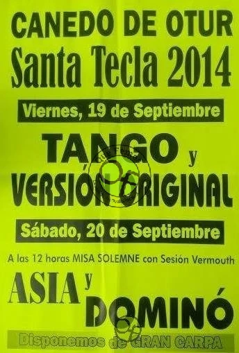 Fiestas de Santa Tecla 2014 en Canedo de Otur