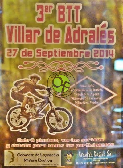 3º BTT Villar de Adralés