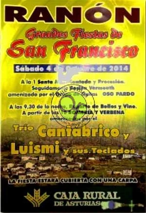 Fiestas de San Francisco 2014 en Ranón