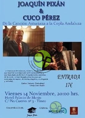 Joaquín Pixán y Cuco Pérez ofrecen un concierto en Tineo