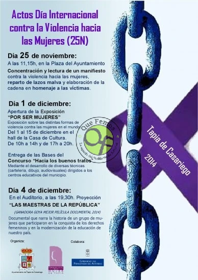 Día Internacional contra la Violencia hacia las Mujeres 2014 en Tapia