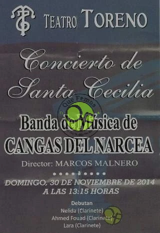 Concierto de Santa Cecilia 2014 en Cangas del Narcea