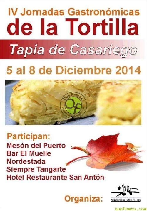 IV Jornadas Gastronómicas de la Tortilla en Tapia 2014